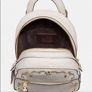 Coach | Bags | Coach Andi Embellished Pebble Leather Chalk 